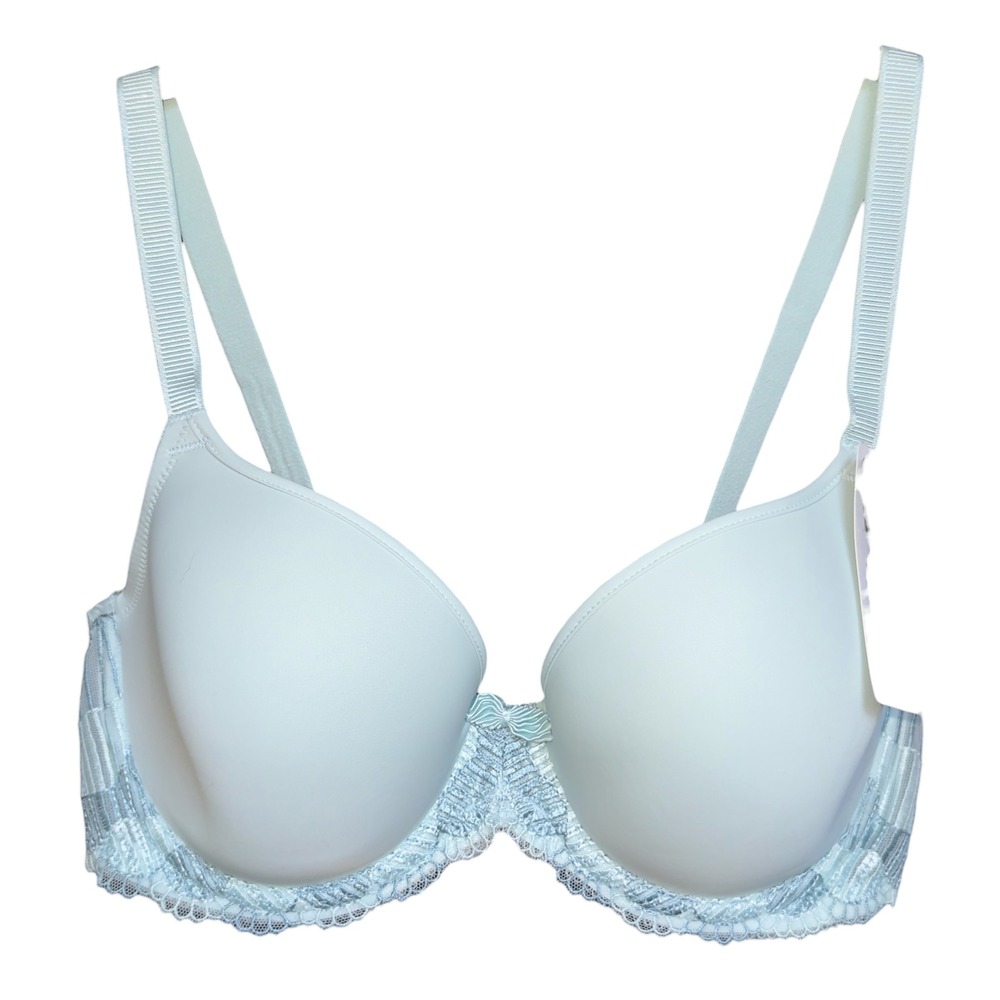 Wacoal 36D La Femme Underwire‎ T-Shirt Bra Pastel Blue NWT
